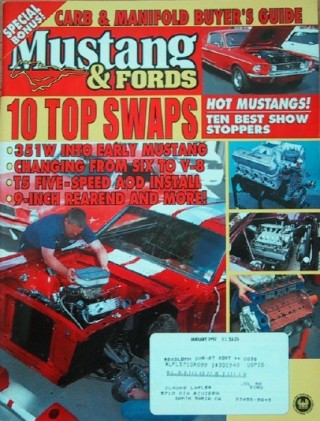 MUSTANG & FORDS 1997 JAN - RARE FINDS, 428SCJ GT